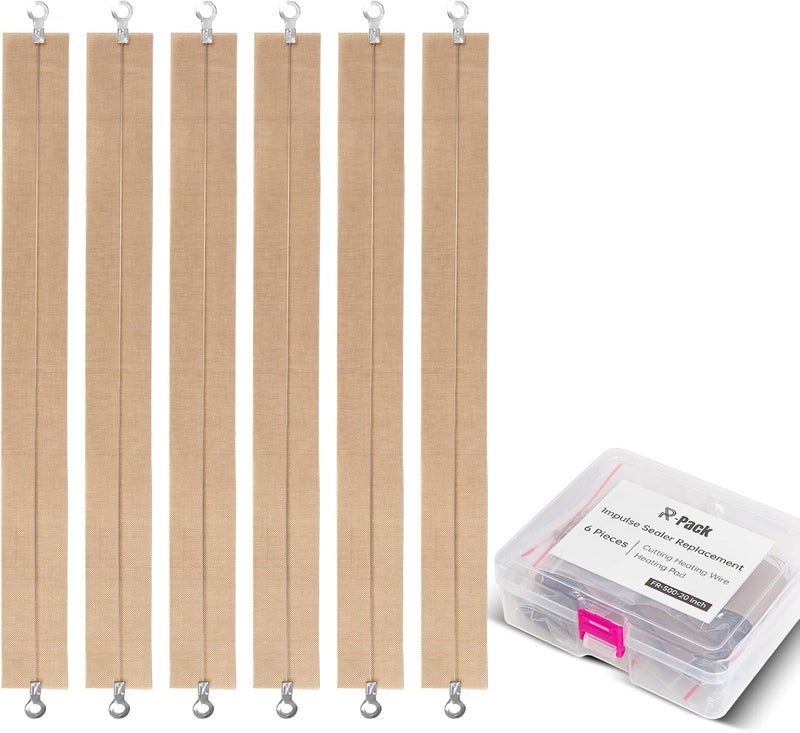 R-PACK Impulse Sealer Heat Wire Element Strip - 20in heated cutting wire Replacement Heating Wires for Sealing Machines - Image 1